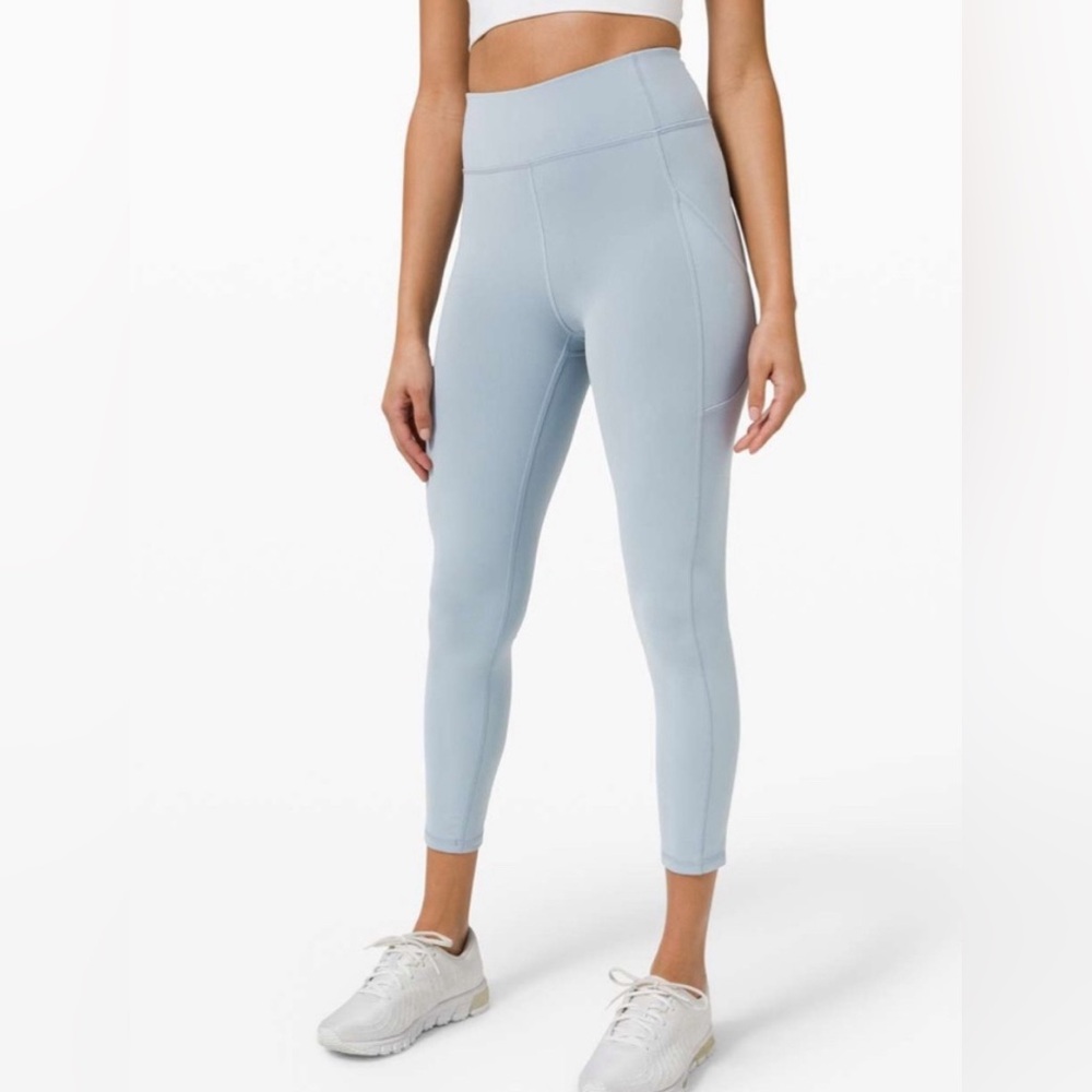 lululemon Invigorate High Rise Tight 25" Chambray Blue